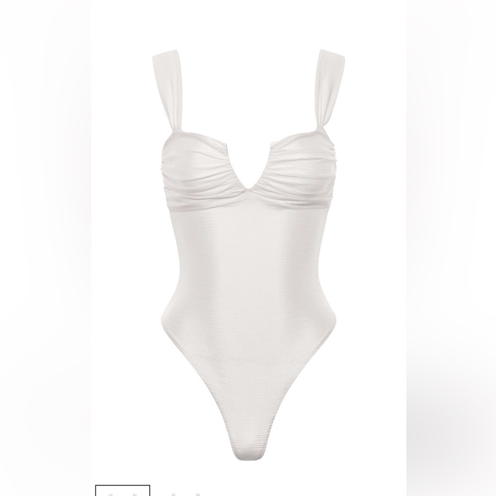 Divino Swim Natala Pearly White Swimsuit NWT